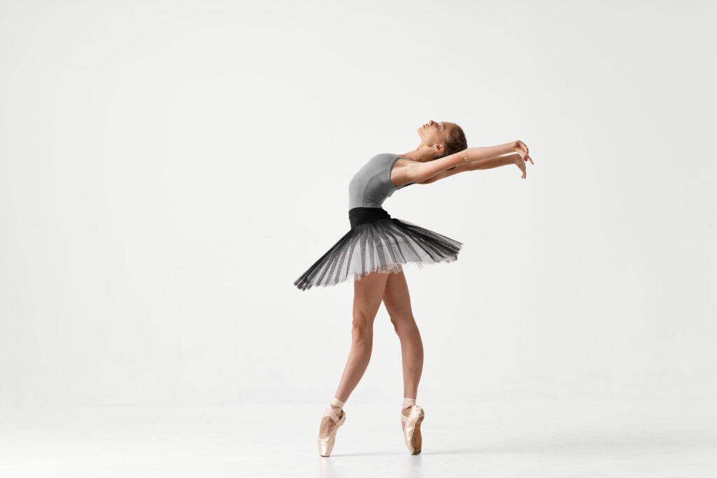 young ballet dancer in rehearsal, movement quality