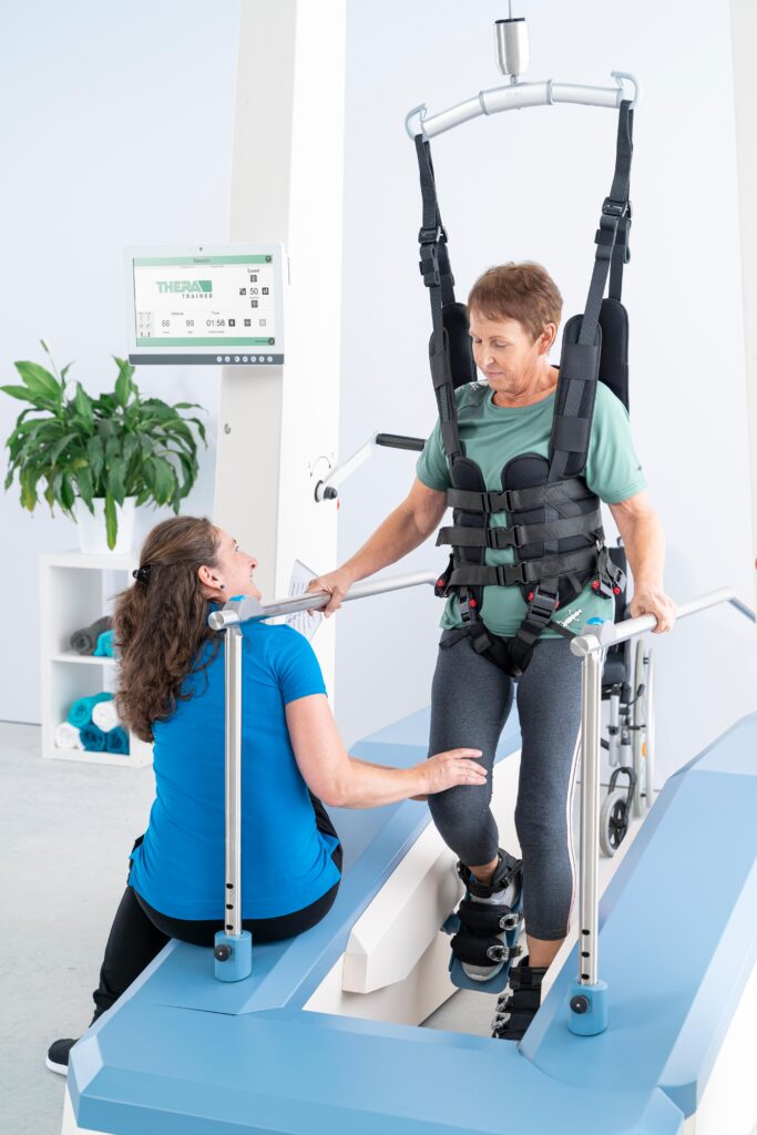 end-effector gait trainer, thera-trainer lyra, gait rehabilitation